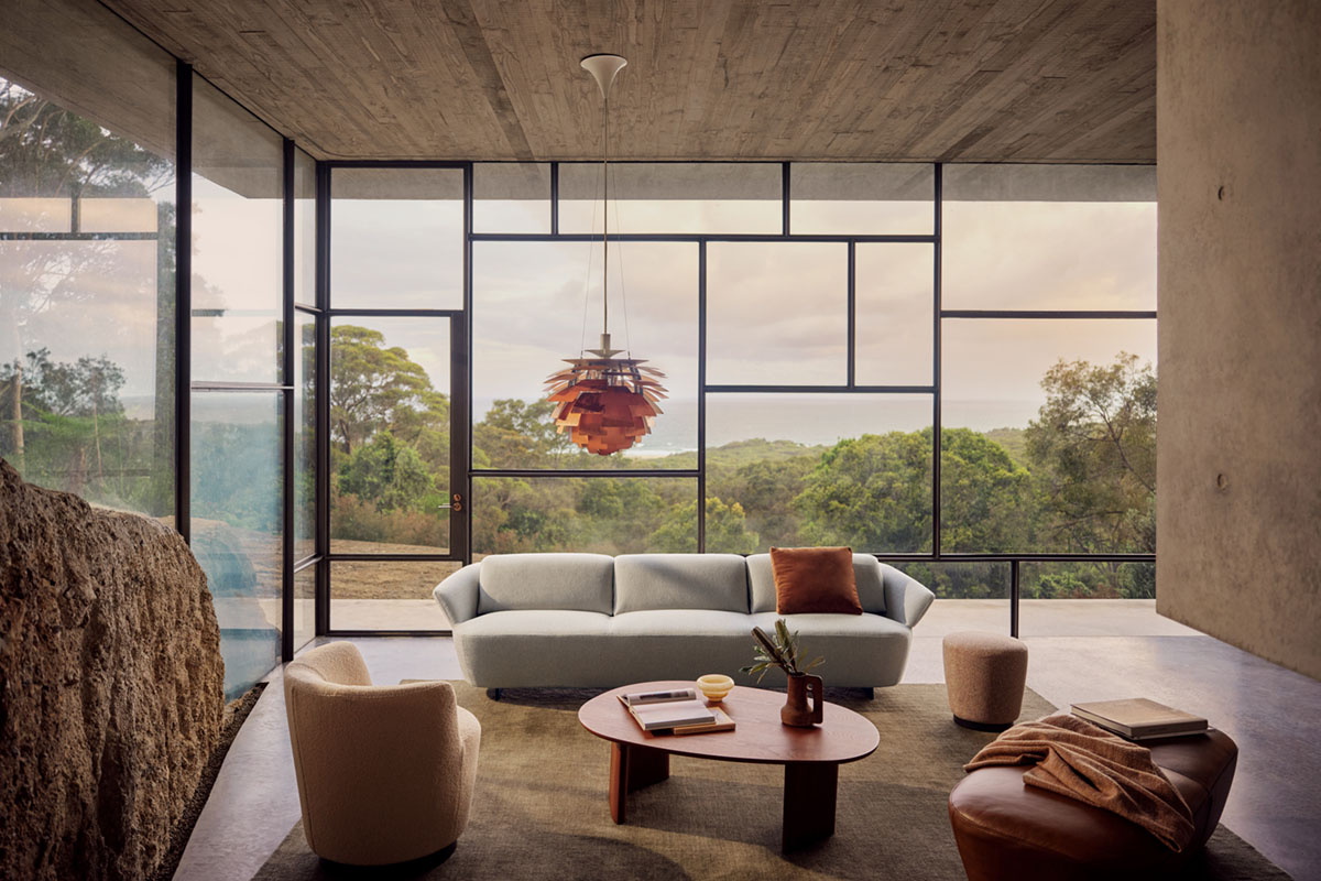 earthy-styled living space.